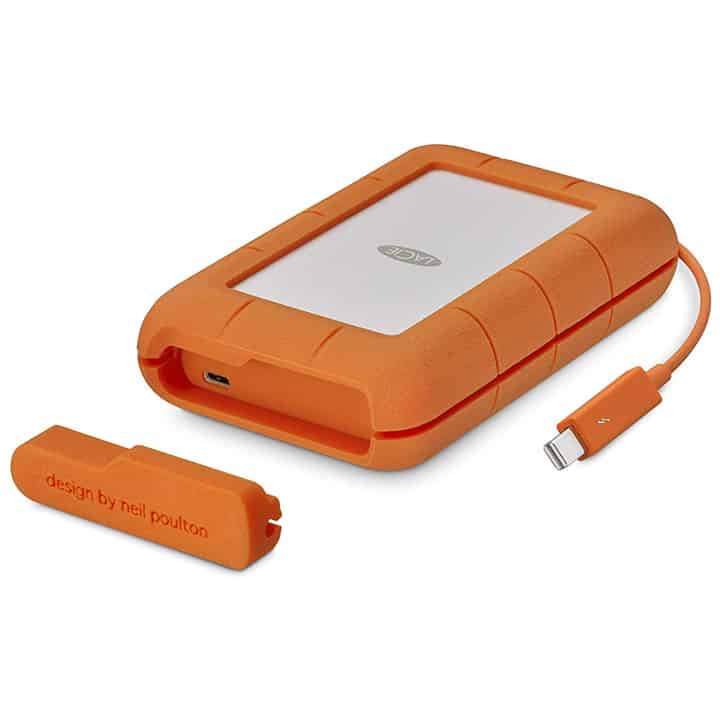 LaCie Rugged TB USB-C Portable Hard Drive