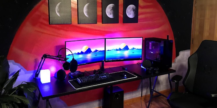 Best Game Room Ideas 2022 20, Bedroom Computer Desk Setup