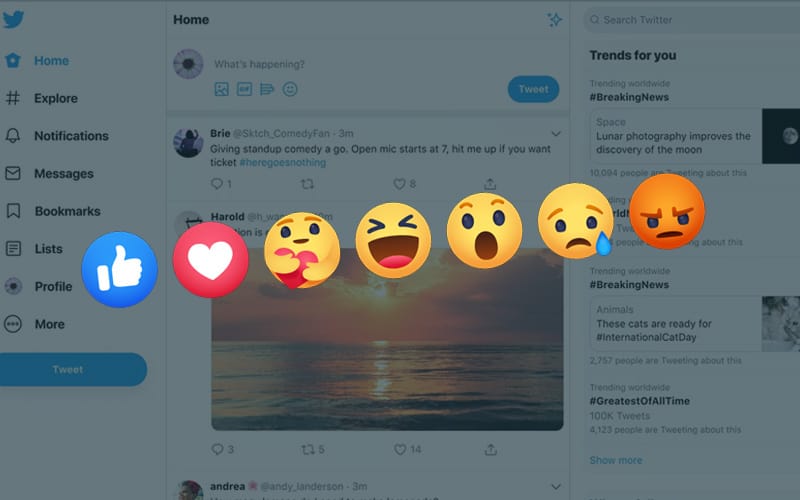 Twitter to implement Emoji tweet reactions