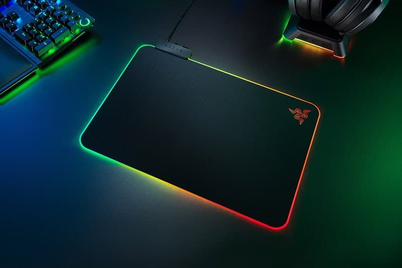 how to clean a mouse pad - Razer RGB mouse pad lit up