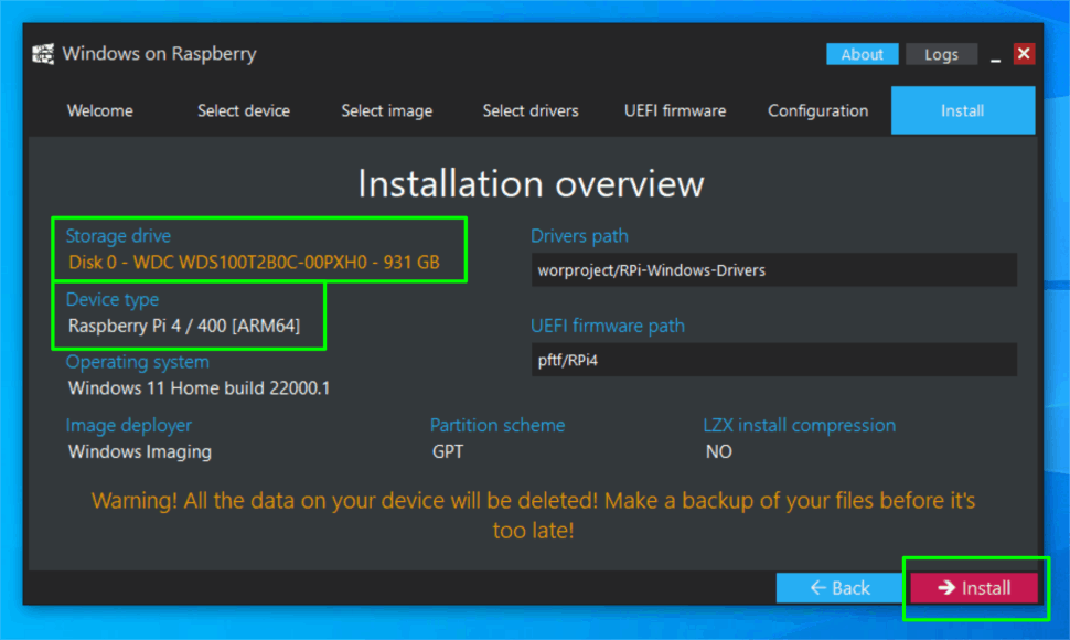 how to install windows 11 on raspberry pi 4 15