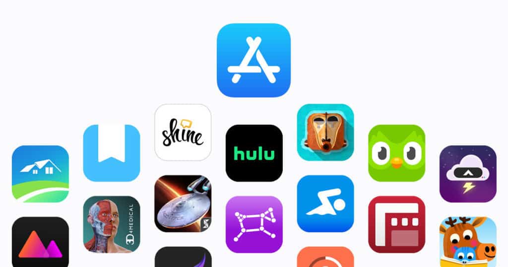 Set Icons Google Play Store, Apple Appstore, Windows Store Banco