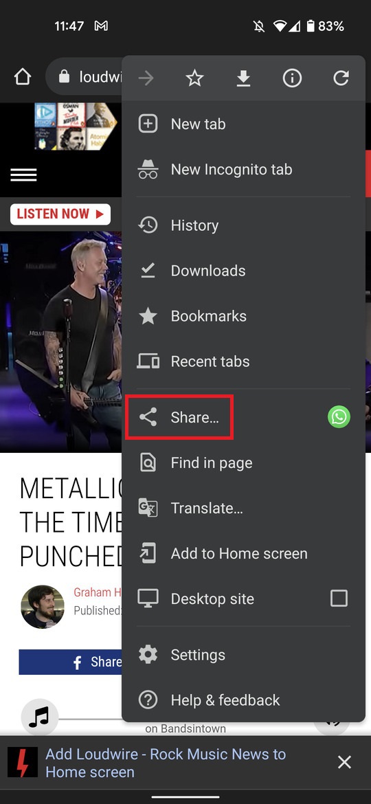 Select share