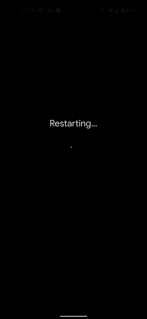 Android restarting