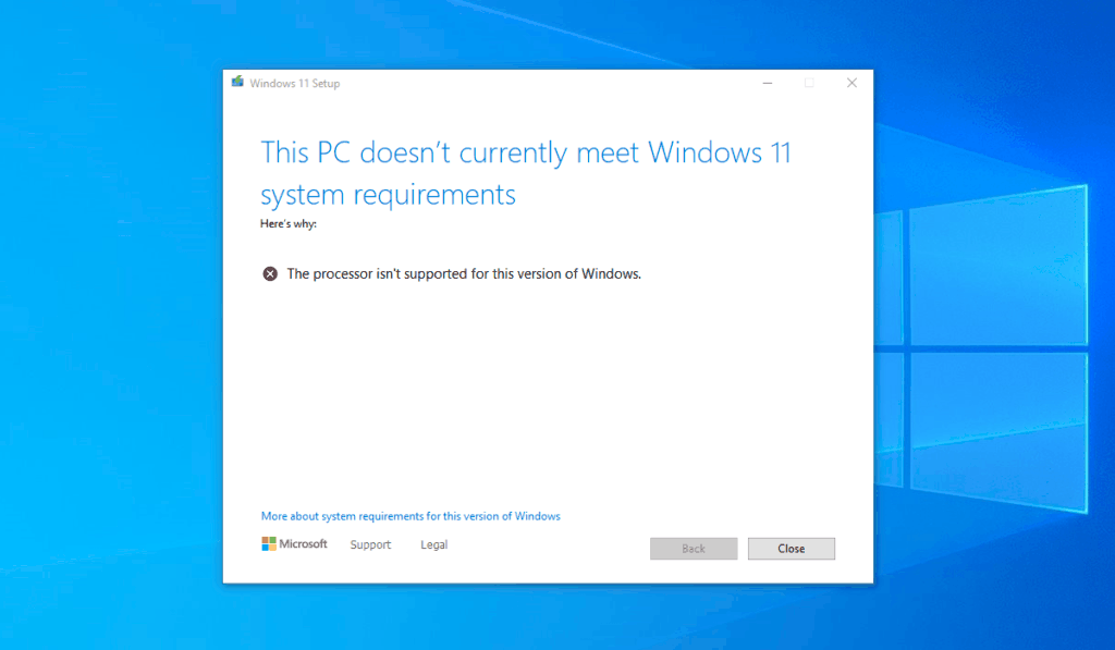 Windows 11 Installation Has Failed