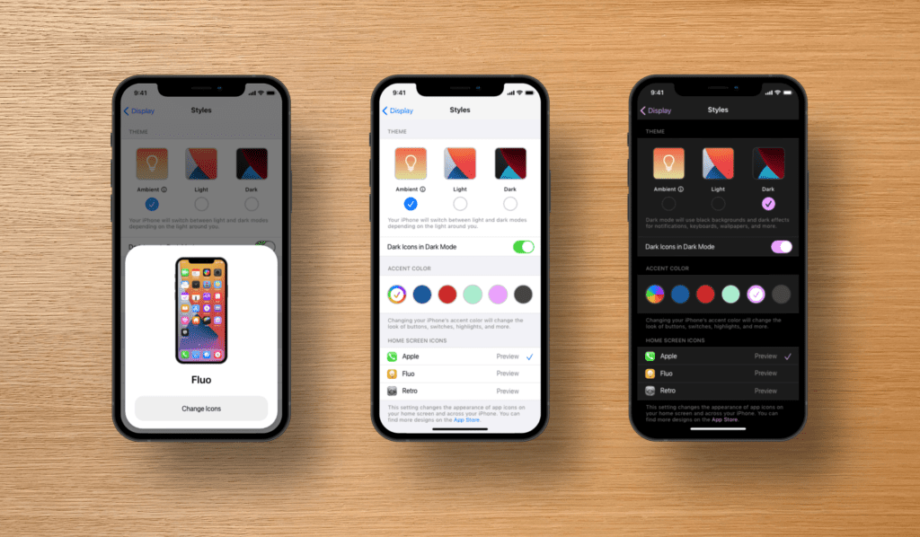 how to change app icons ios 15