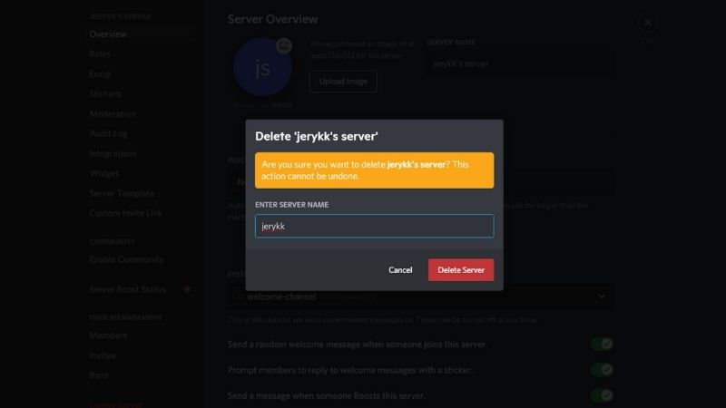 How To Delete A Discord Server - PC Guide