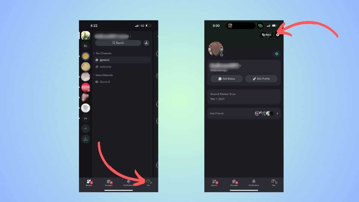 discord mobile settings