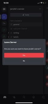 How To Leave A Discord Server On iOS and Android
