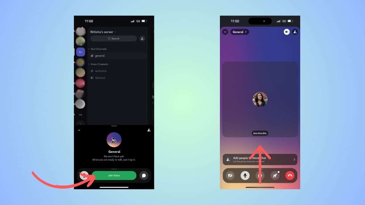 share screen on discord mobile