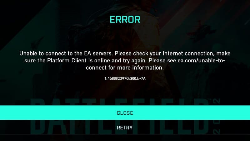 EA.com Unable To Connect