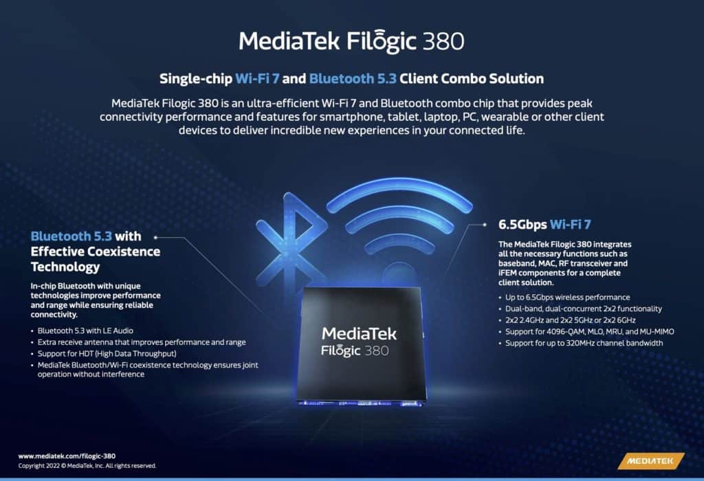 MediaTek Filogic 380 Chip Promises Next-Gen Wi-Fi 7 Connectivity