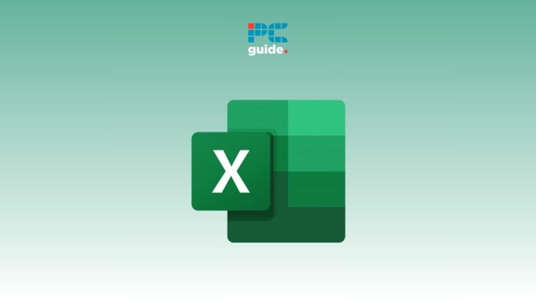 The microsoft excel logo with the option to Show formulas in Excel on a green background.