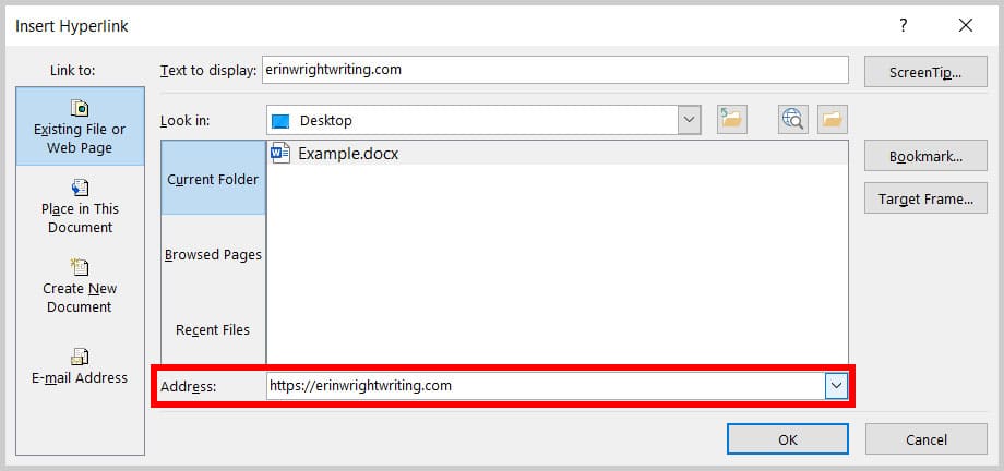 How To Hyperlink In Word