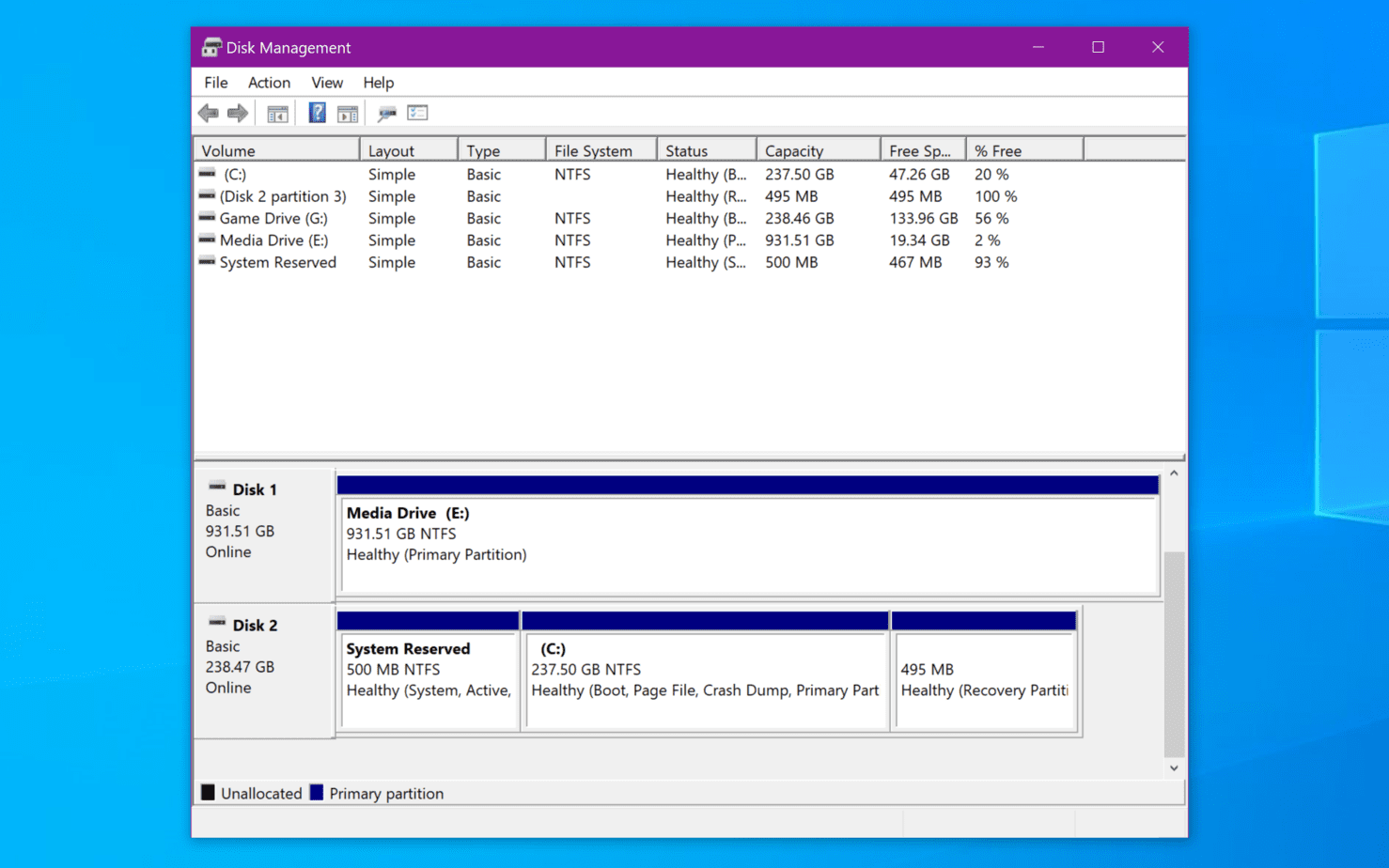 How To Partition A Hard Drive Windows 10