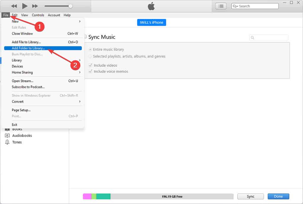 Syncing music in order to switch from Android to iOS