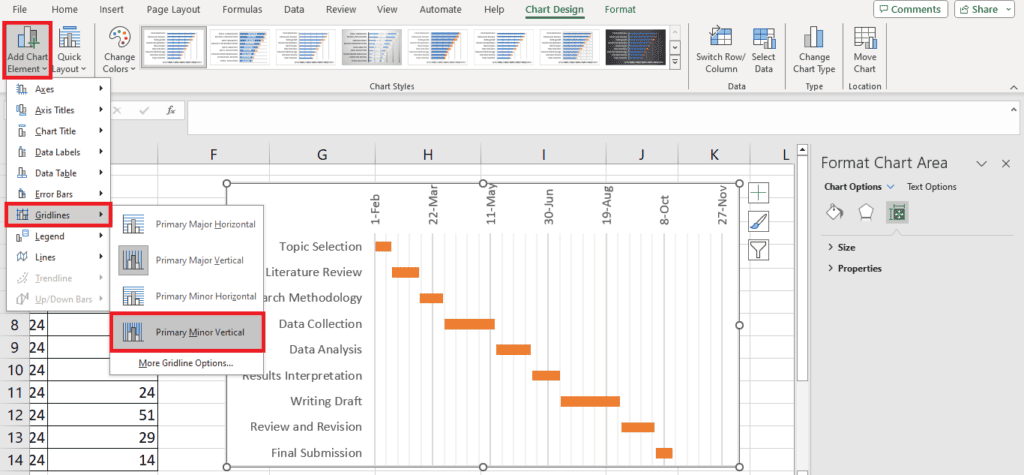How to create a project plan using a Gantt Chart in Excel.