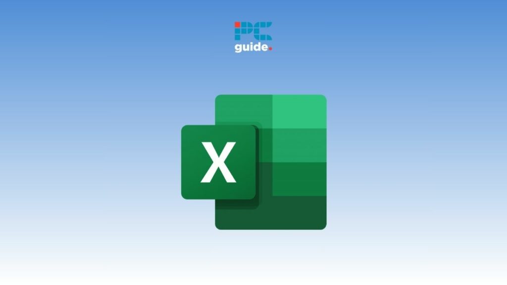 The microsoft excel logo on a blue background, featuring the keyword "Excel.