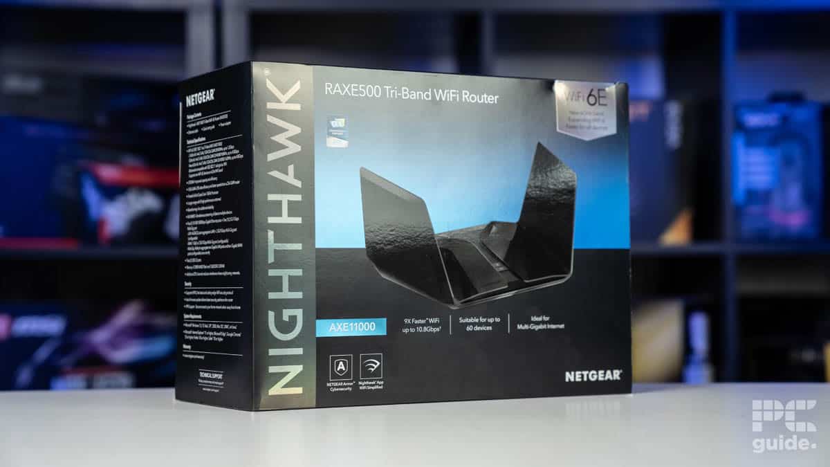 Netgear Nighthawk RAXE500 box, Image by PC Guide