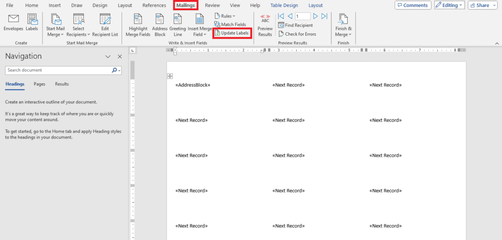 How to create a table in Microsoft Word using MS Excel.