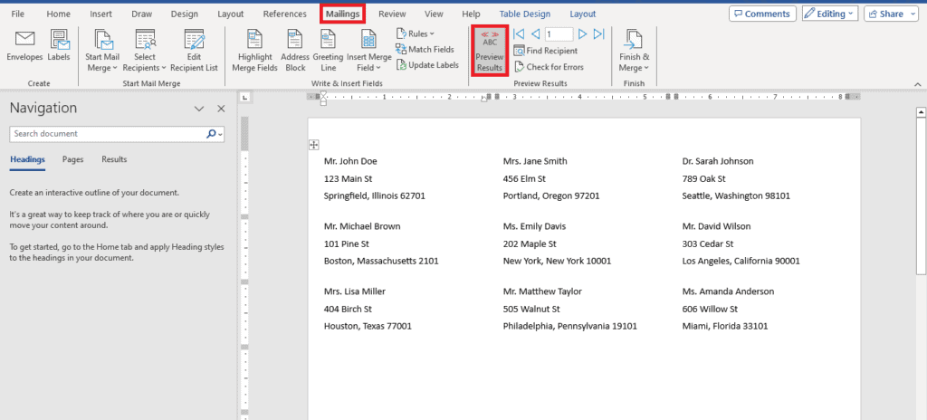 How to create a table in Microsoft Word.