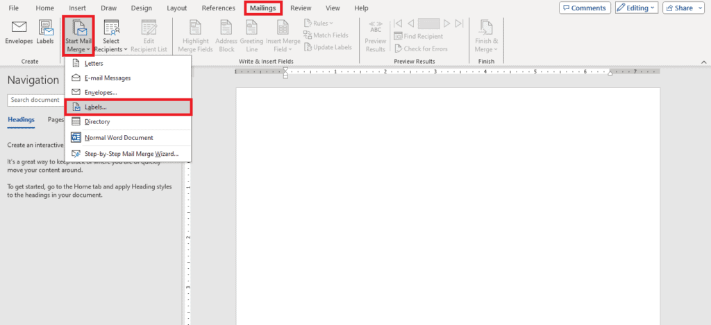 How to insert a picture into a document using Word.
