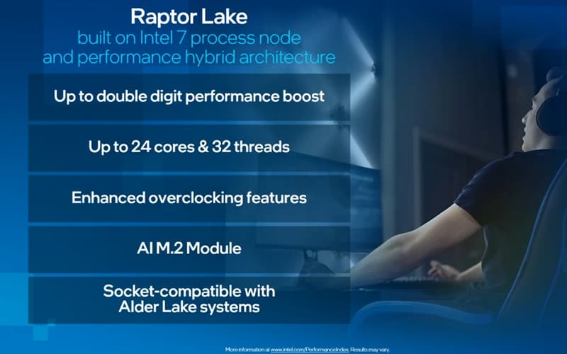 Intel 13th Gen Raptor Lake key features