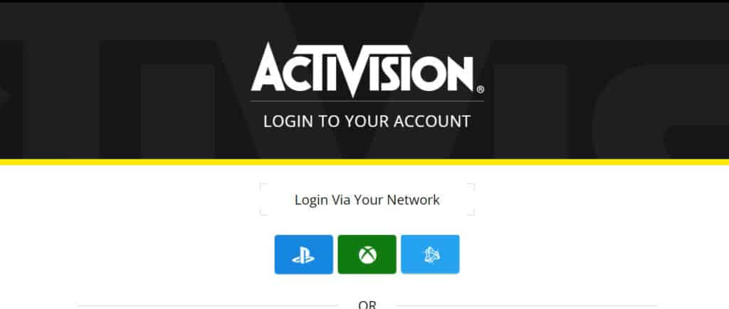 how to log into activision account