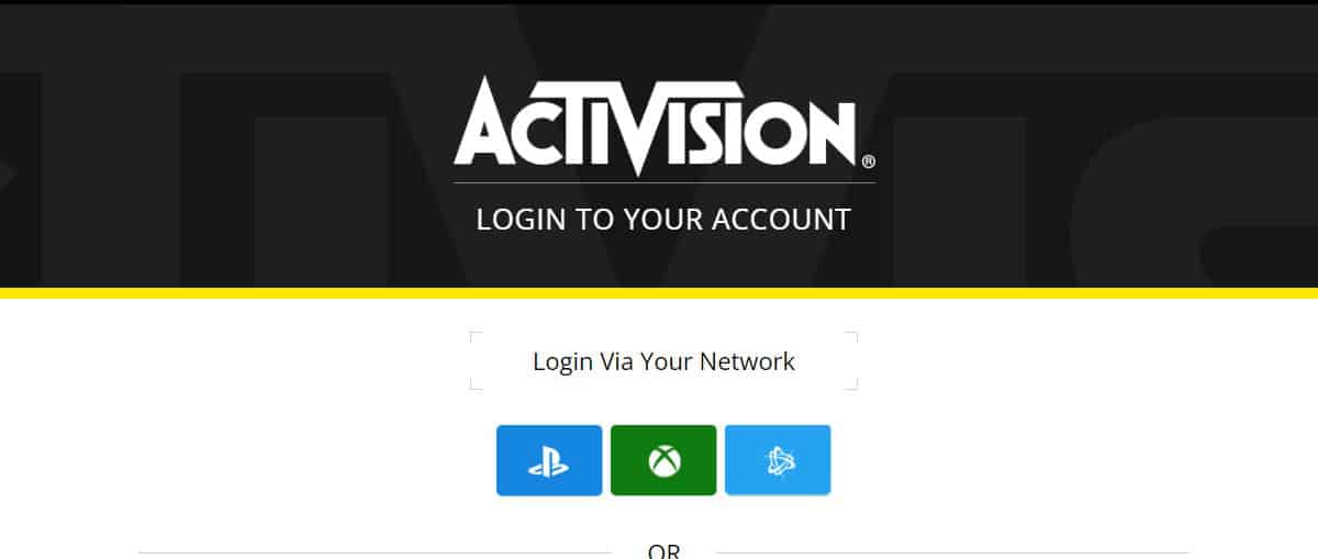 Error Connecting to Activision account in COD MW