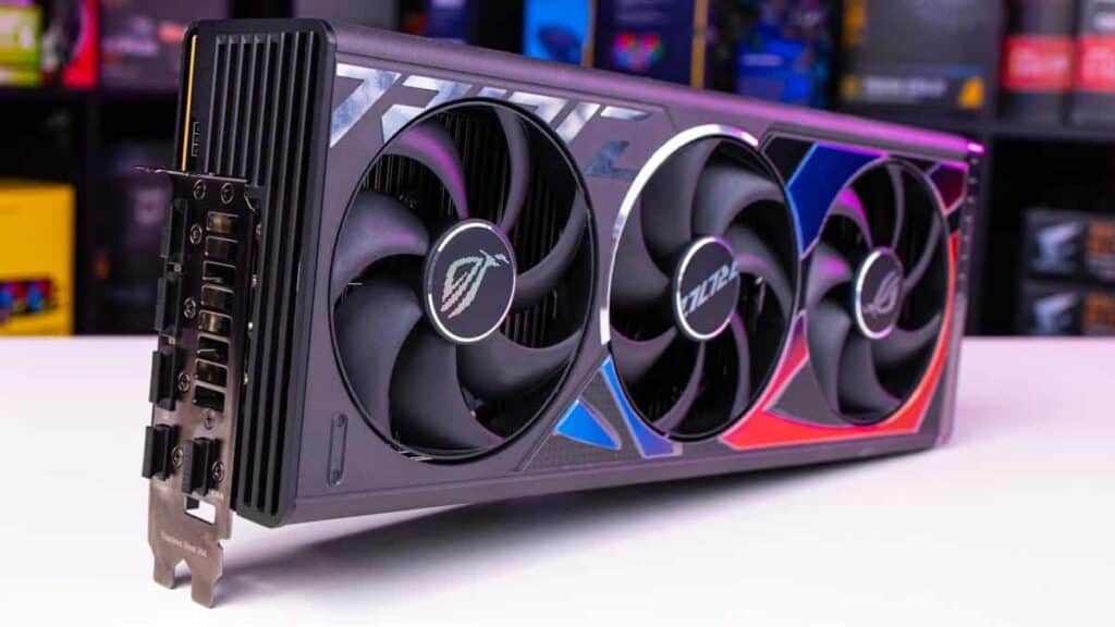 The ASUS ROG Strix RTX 4090, one of our top picks for the best GPUs for streaming – Image © BGFG