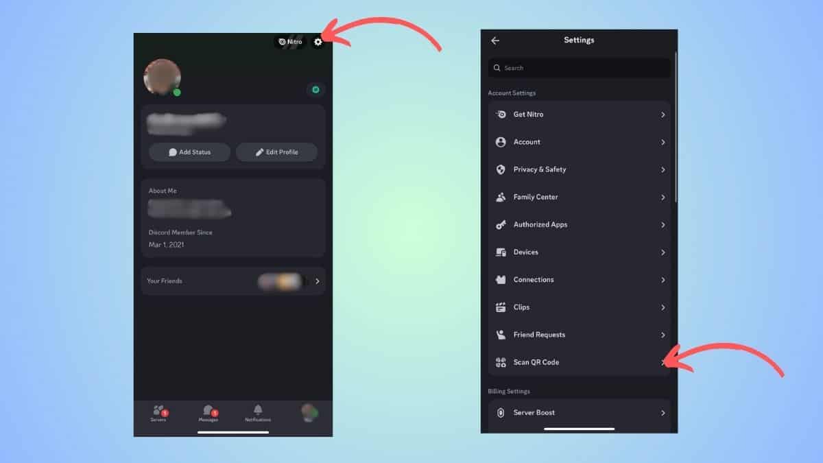 discord scan qr code