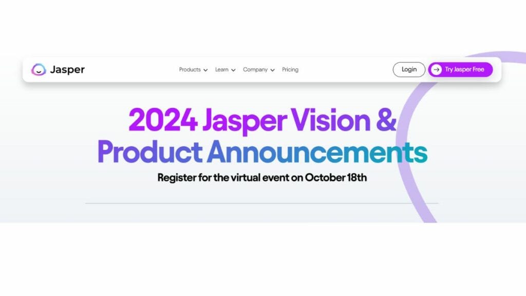 2024 Jasper AI vision and product announcements.