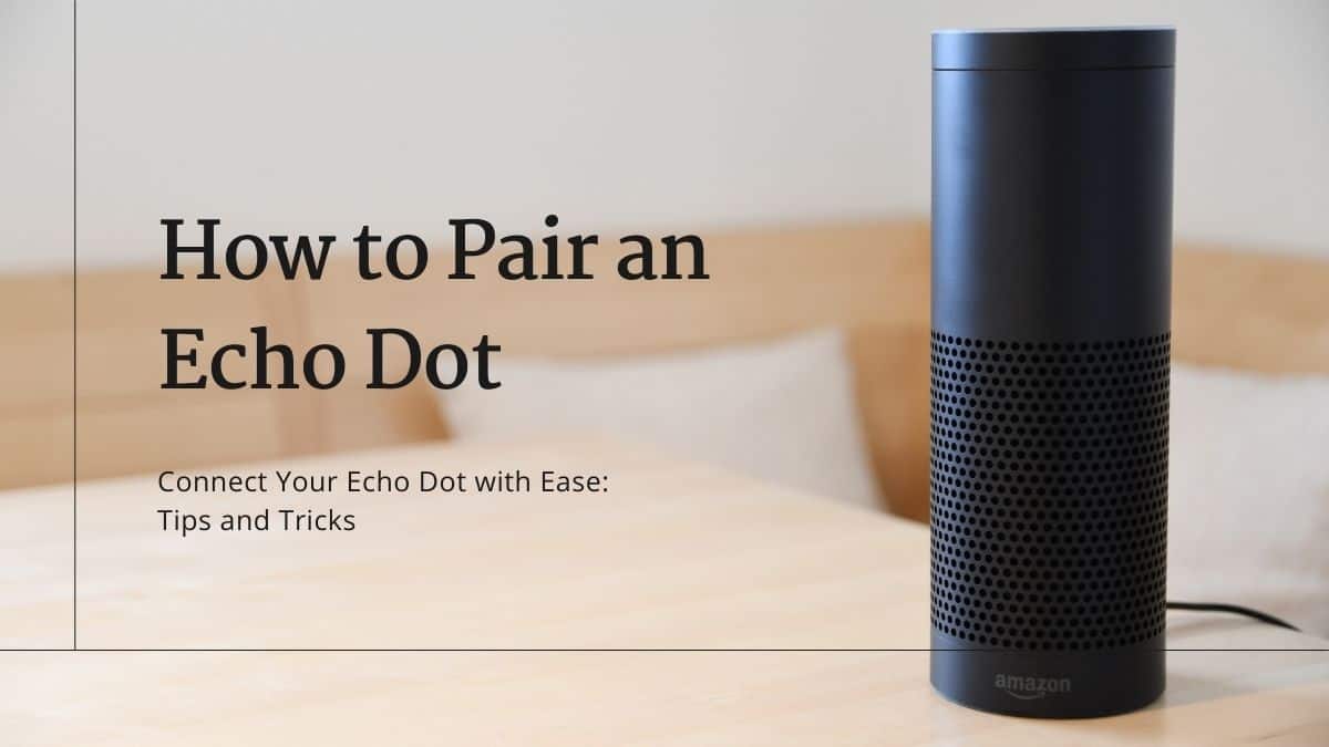How to Pair an Echo Dot