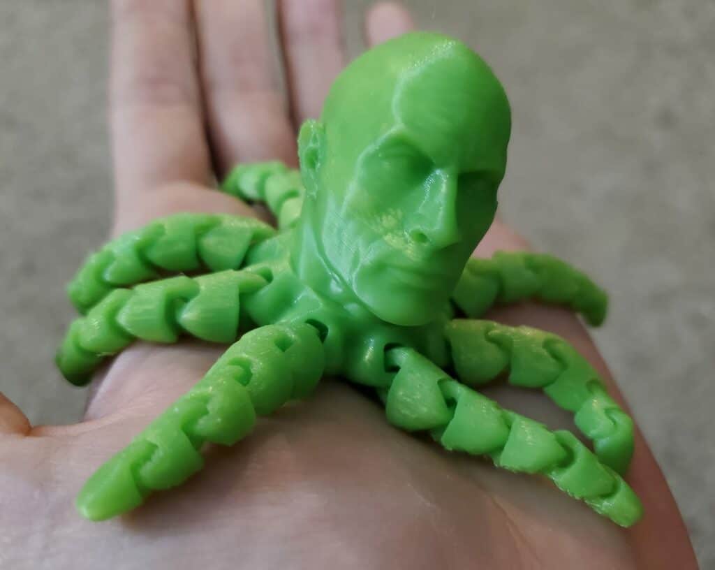 Get A Perfect 3D Print - Rocktopus on a hand