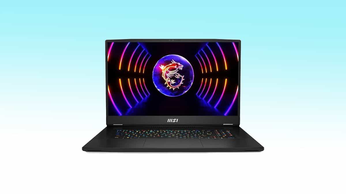 The best black laptop with a blue background, featuring the latest RTX 4090 for ultimate gaming performance.