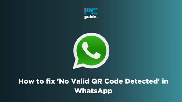 How to fix 'No Valid QR Code Detected' in WhatsApp