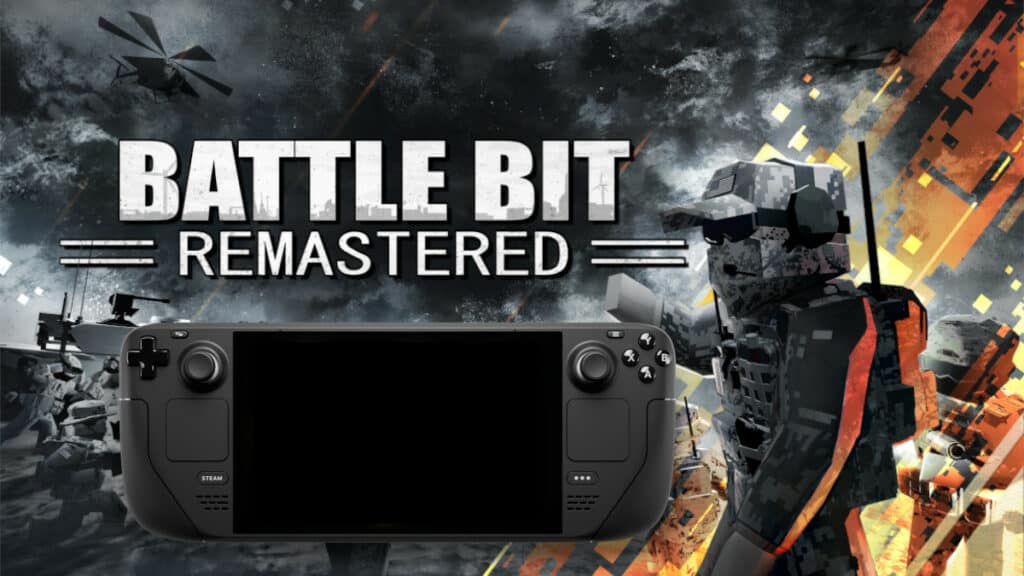 Battlebit Remastered on the Steam Deck - logo and hardware