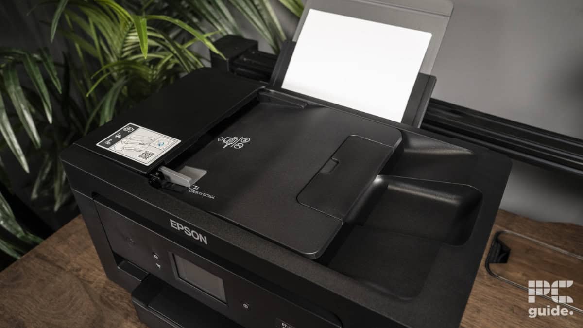 Epson ET-15000 Printer automatic document feeder, Image by PC Guide