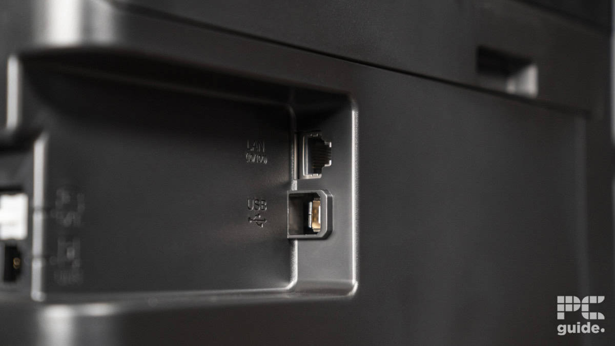 Epson ET-15000 Printer back ports, Image by PC Guide