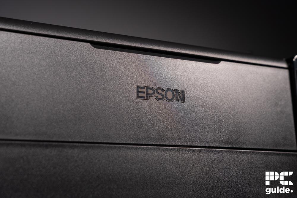 Epson EcoTank ET-8550 front logo, Image by PC Guide