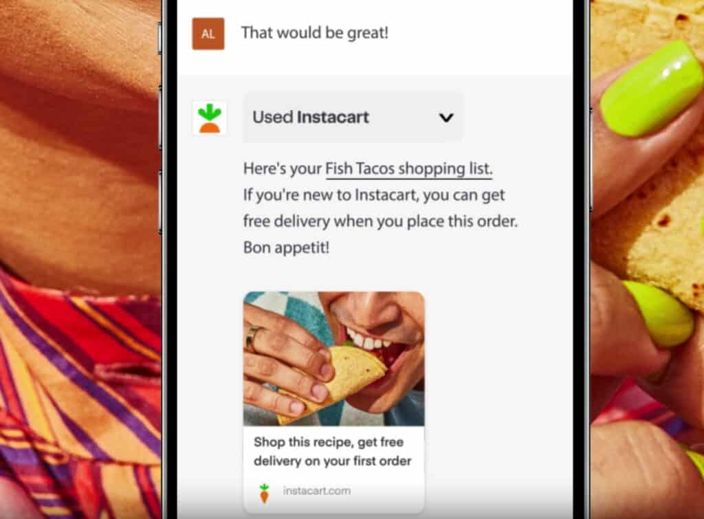 chatgpt plugins - instacart