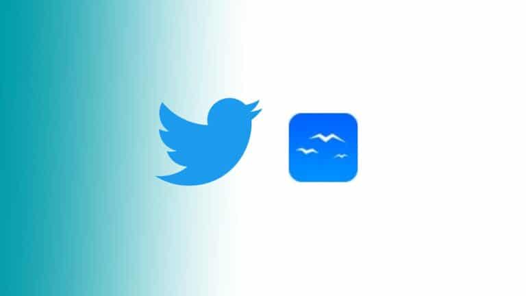 Bluesky vs Twitter - twitter logo and bluesky logo side by side