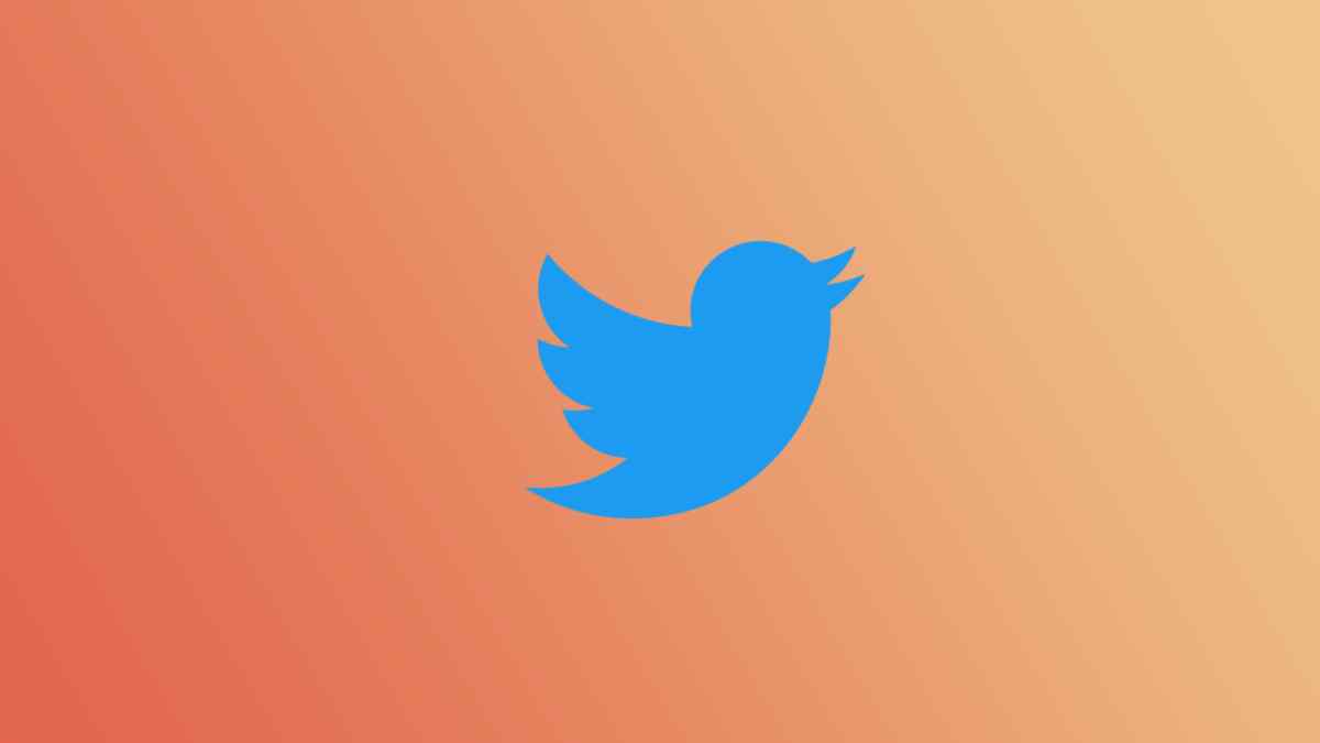 How many Twitter users are there? Answered. Image shows Twitter logo on a fading orange background