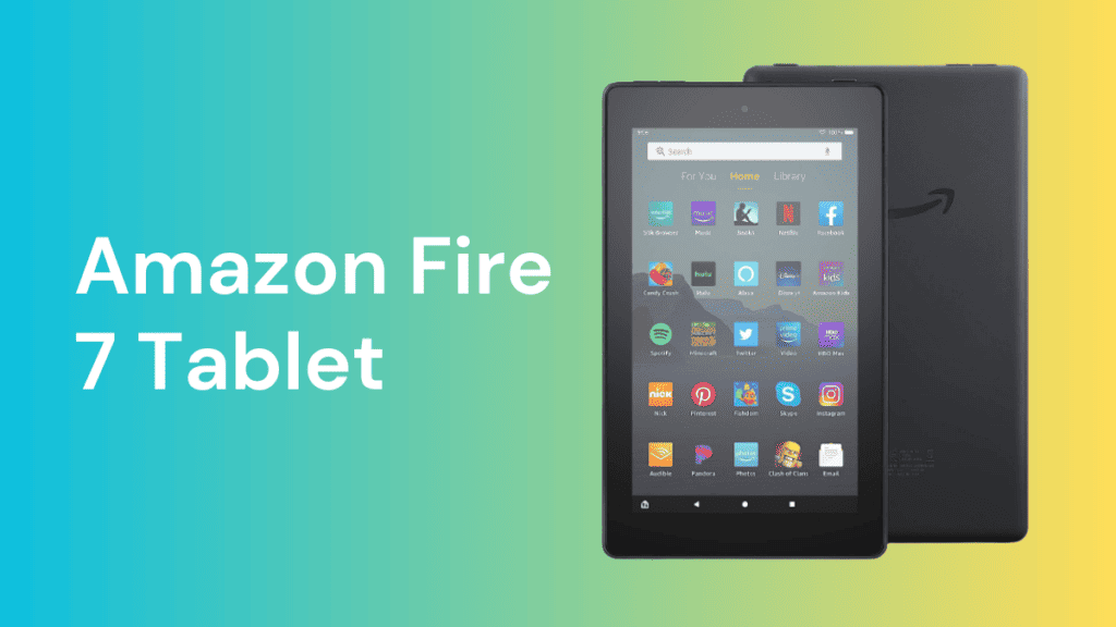Amazon Fire 7 tablet perfect for college studying.