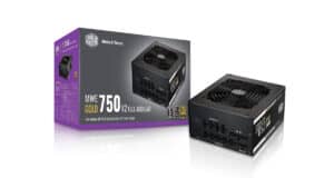 The Cooler Master MWE Gold 750 V2 is a box with a power supply in it.