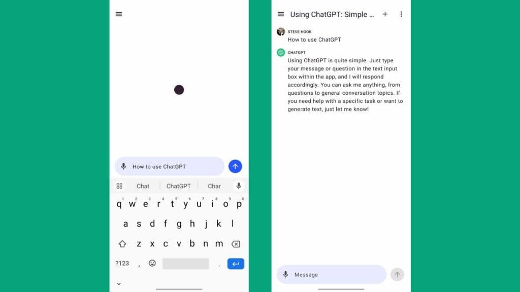 How to use ChatGPT mobile app