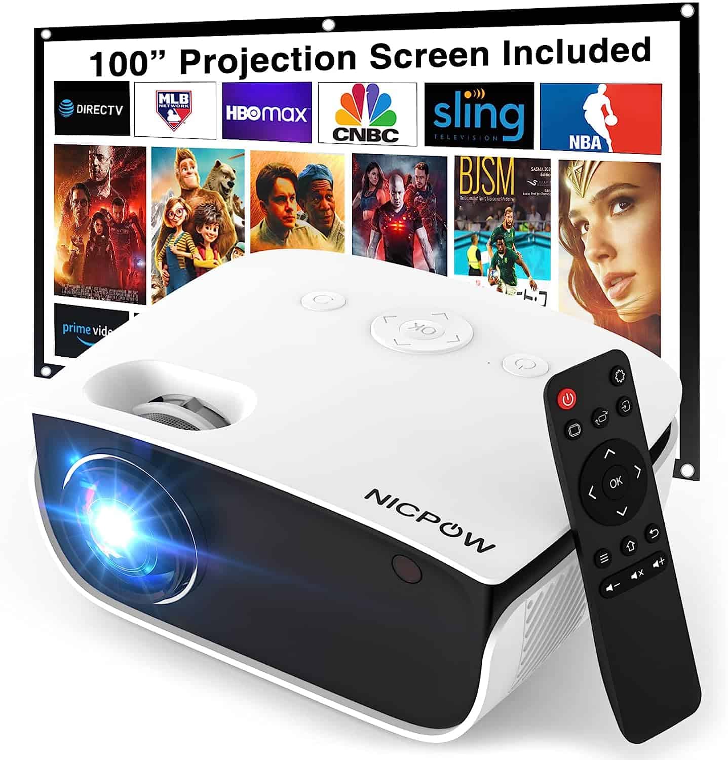  Anker Nebula Capsule Max, Pint-Sized Wi-Fi Mini Projector, 200  ANSI Lumen Portable Projector, 8W Speaker, Movie Projector, 100 Inch  Picture, 4-Hour Video Playtime, Outdoor Projector (Renewed) : Electronics