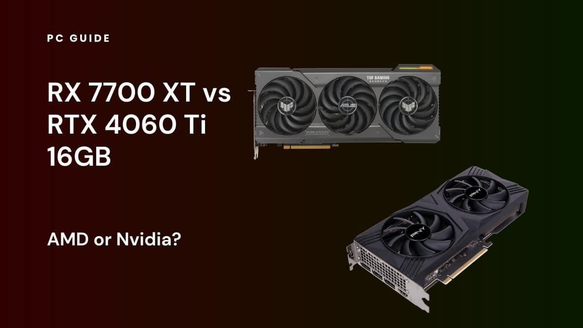 Nvidia GeForce RTX 4060 Ti vs. AMD Radeon RX 6700 XT