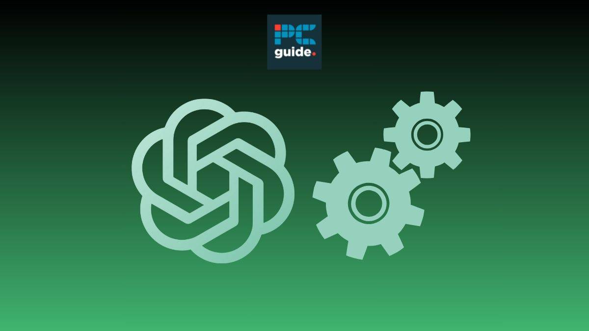 Image shows the ChatGPT logo on a green background below the PC guide logo