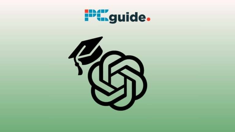 A logo featuring a graduation cap and a stylized, interlocking knot design, with the text "Universities Guide" positioned above.